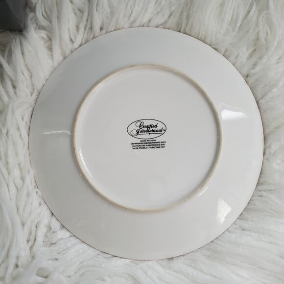 Certified International Modern Pattern Salad Luncheon Plate Set - Picture 5 of 6